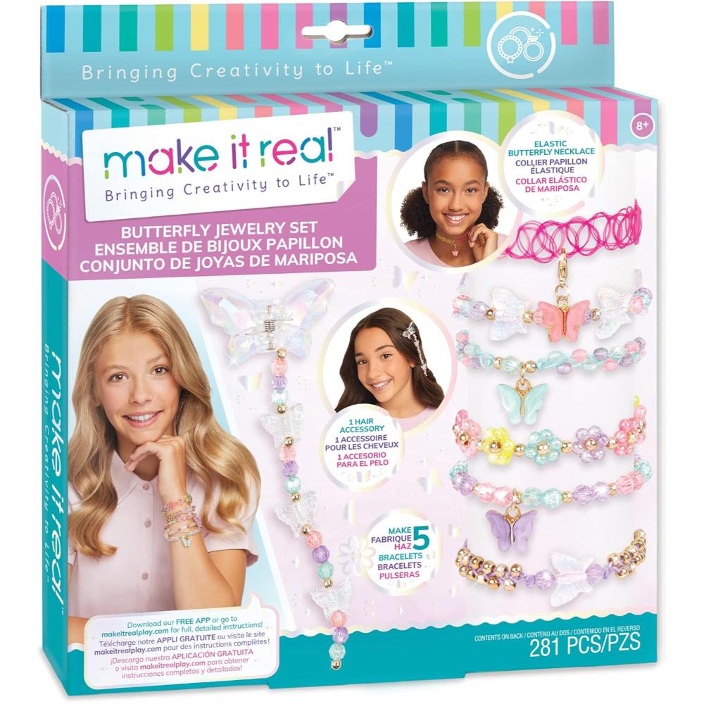 Make It Real - Butterfly Jewelry Set - Ages 8+ Years