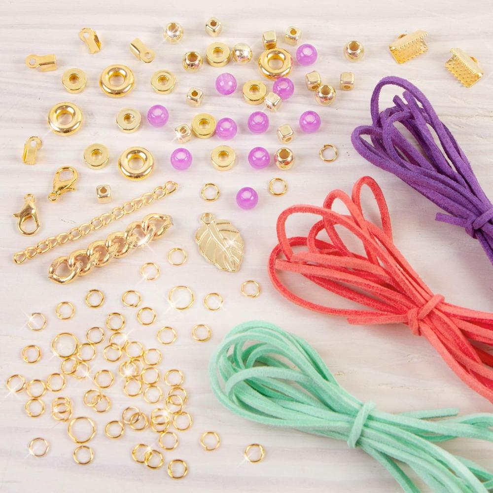 Make It Real - Gold Link Suede Bracelets - Ages 8+ Years