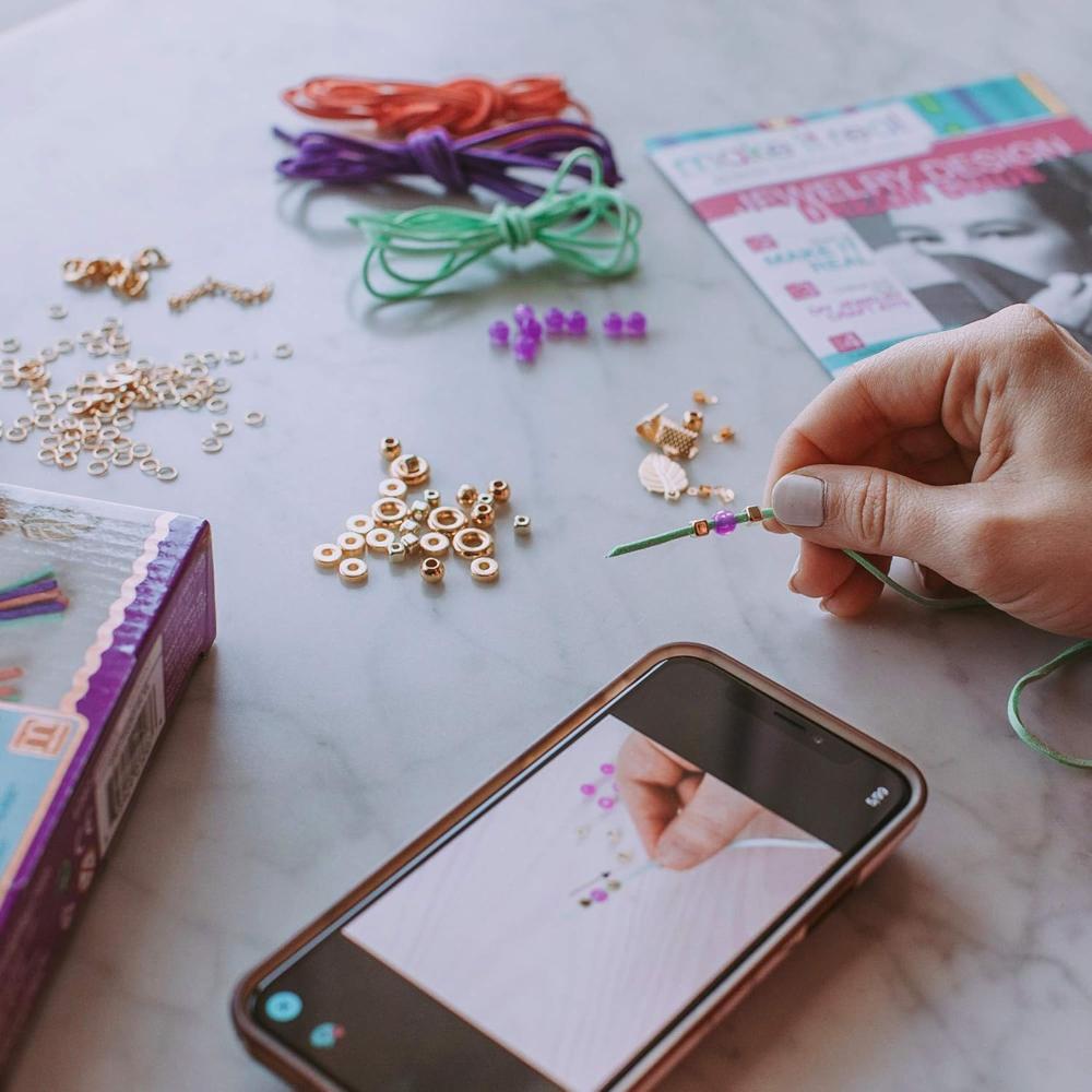 Make It Real - Gold Link Suede Bracelets - Ages 8+ Years