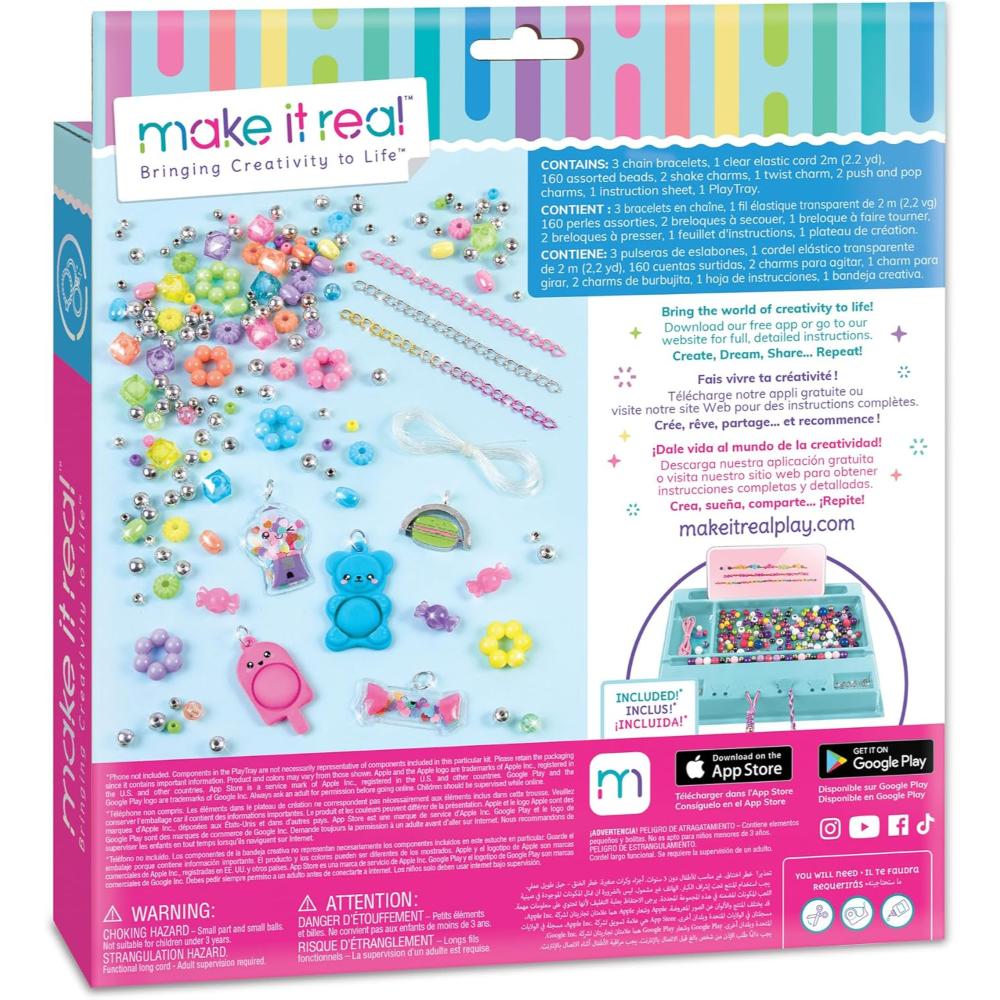 Make It Real - Pop! Shake! Twist! DIY Bracelet Kit - Ages 8+ Years