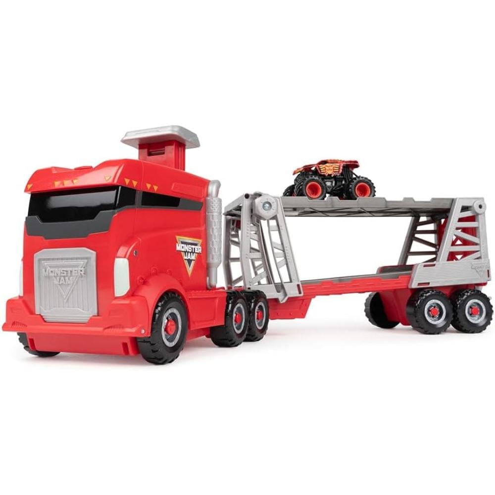 Monster Jam - 1:64 Launch N Go Hauler Monster Truck - Ages 3+ Years