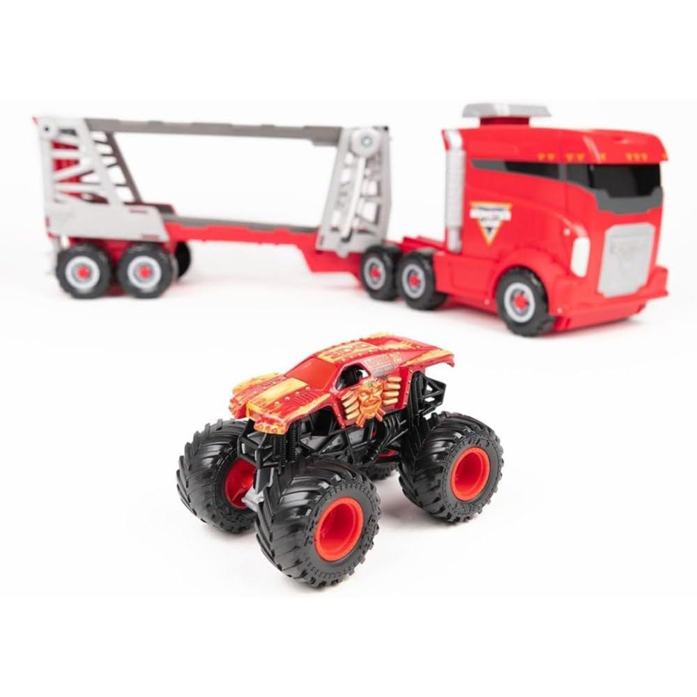 Monster Jam - 1:64 Launch N Go Hauler Monster Truck - Ages 3+ Years