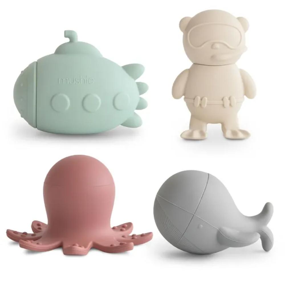 ​​Mushie - Bath Toy Play Set - Sealife
