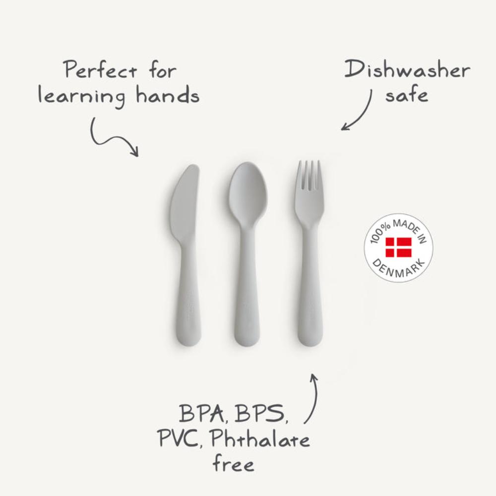 Mushie - Dinnerware Cutlery Set - Cloud