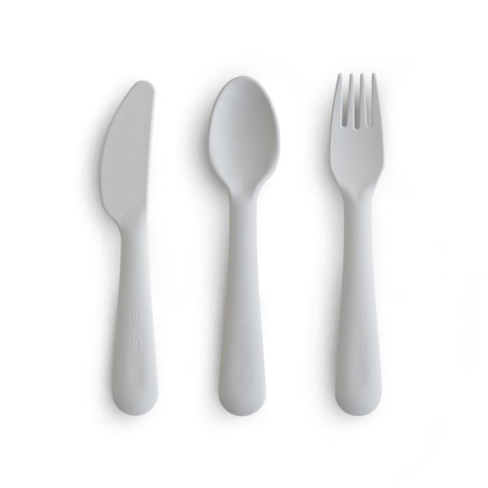 Mushie - Dinnerware Cutlery Set - Cloud