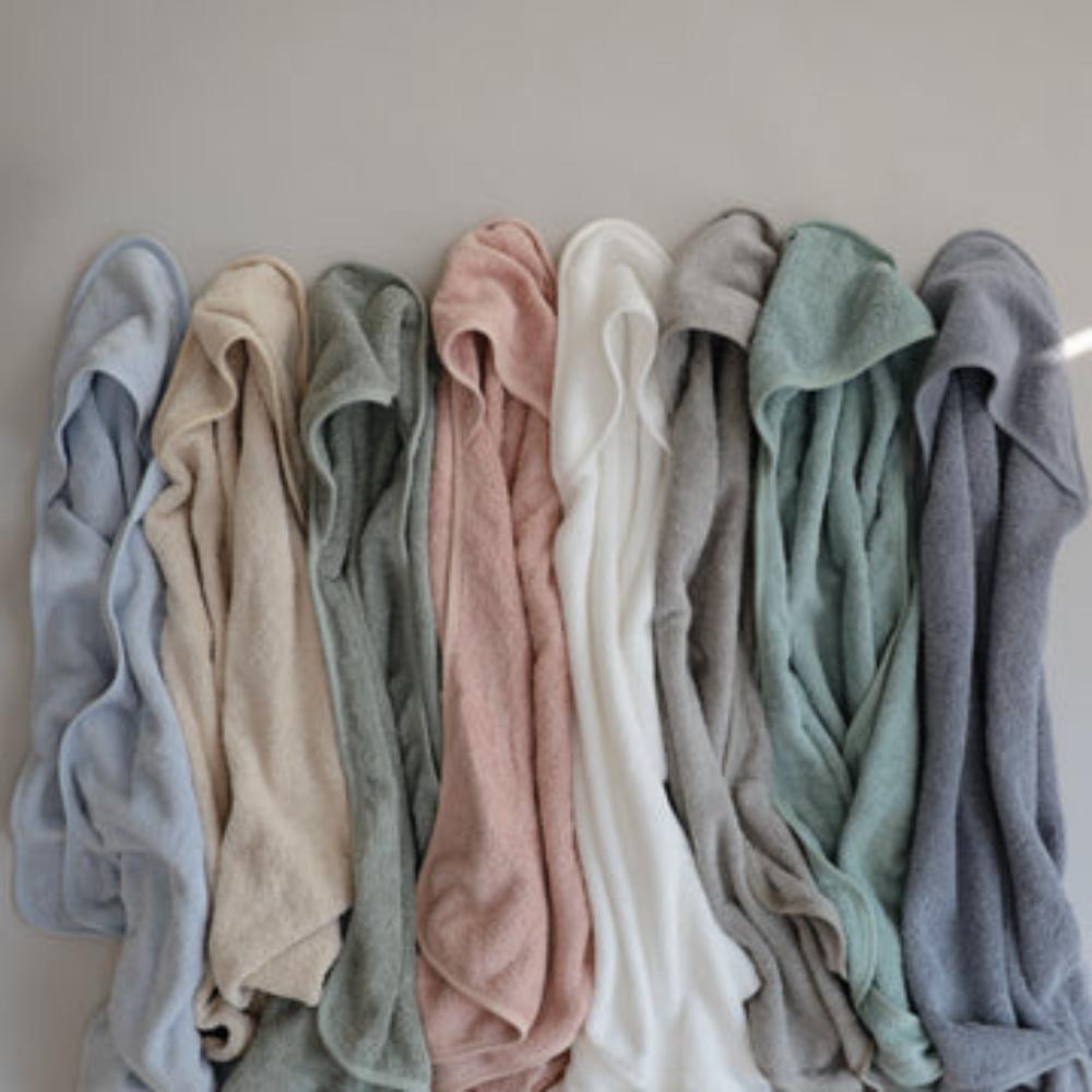 Mushie - Hooded Towel - Pearl