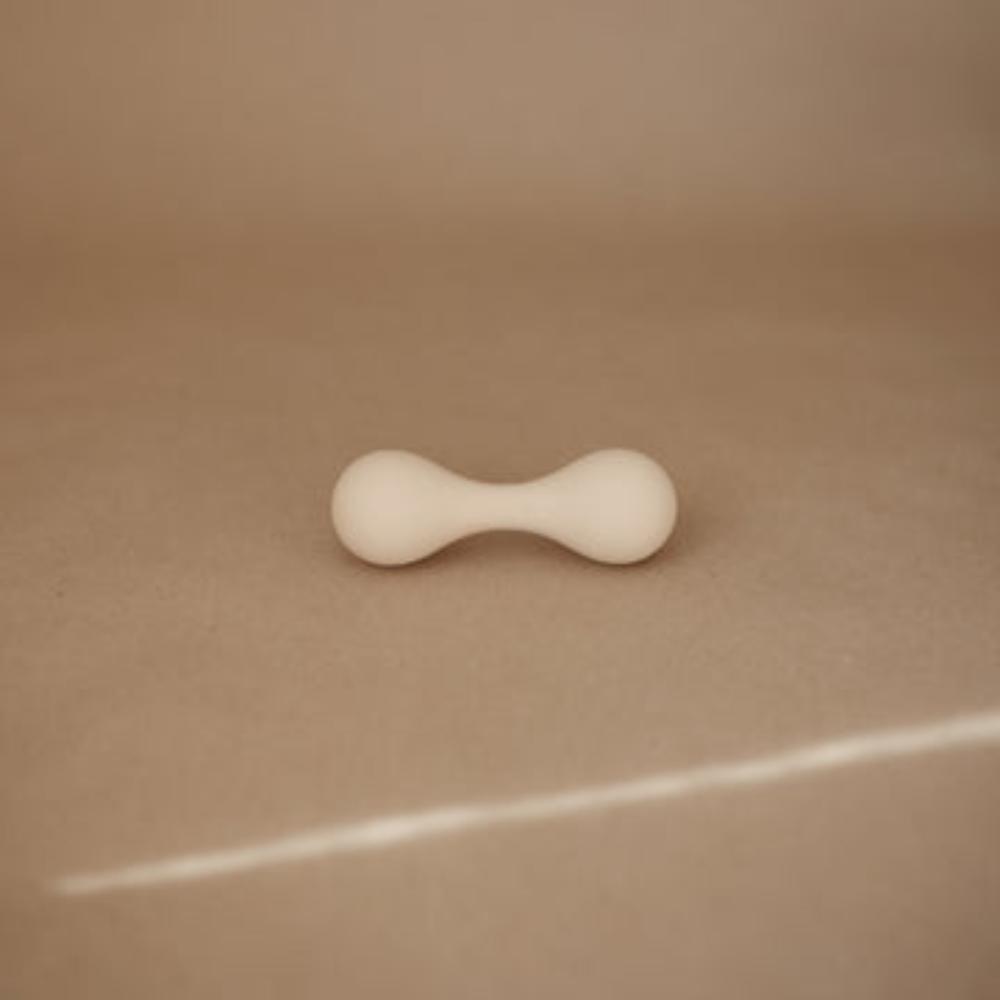 Mushie - Silicone Baby Rattle Toy - Shifting Sands