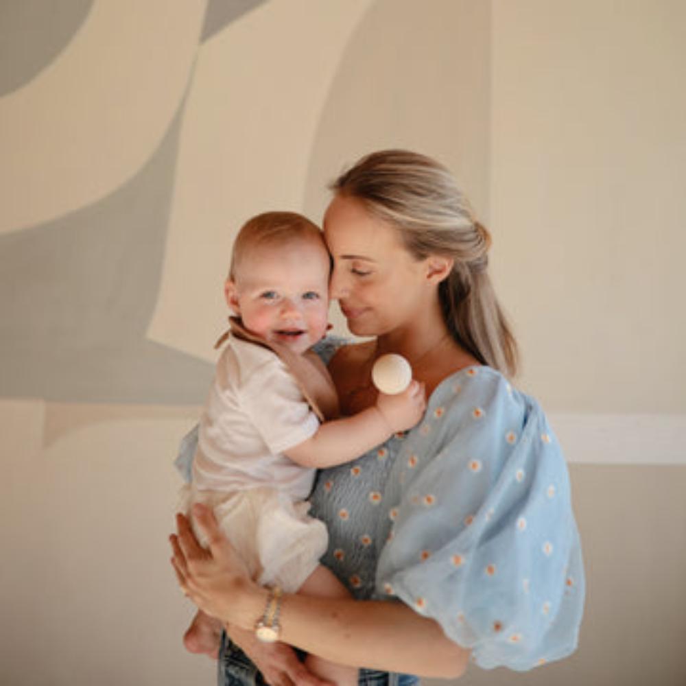 Mushie - Silicone Baby Rattle Toy - Shifting Sands