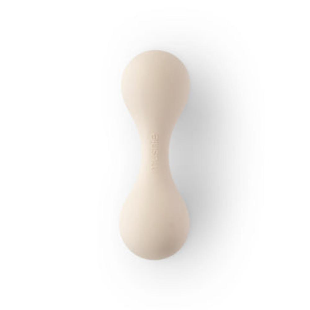 Mushie - Silicone Baby Rattle Toy - Shifting Sands