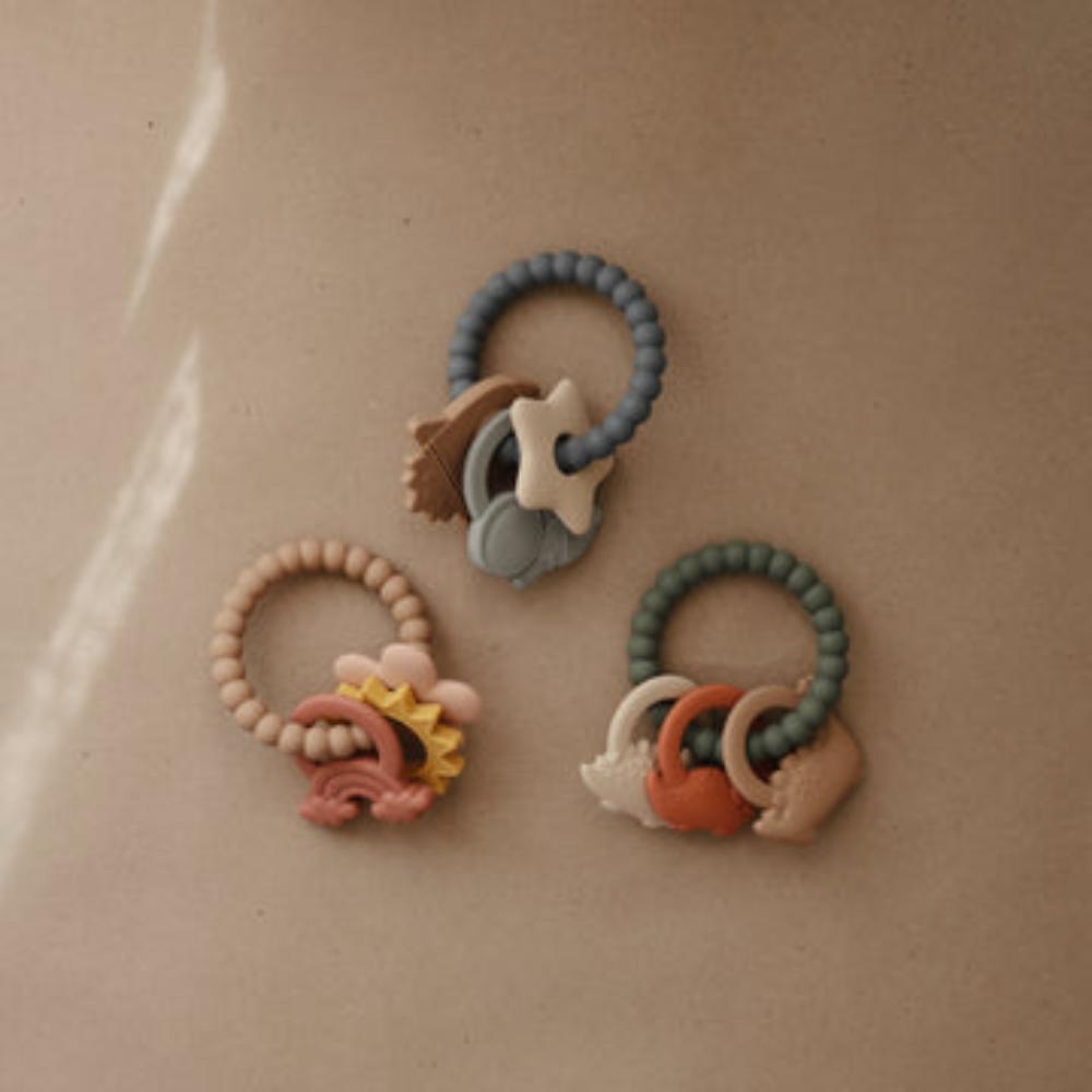 Mushie - Teething Ring - Space