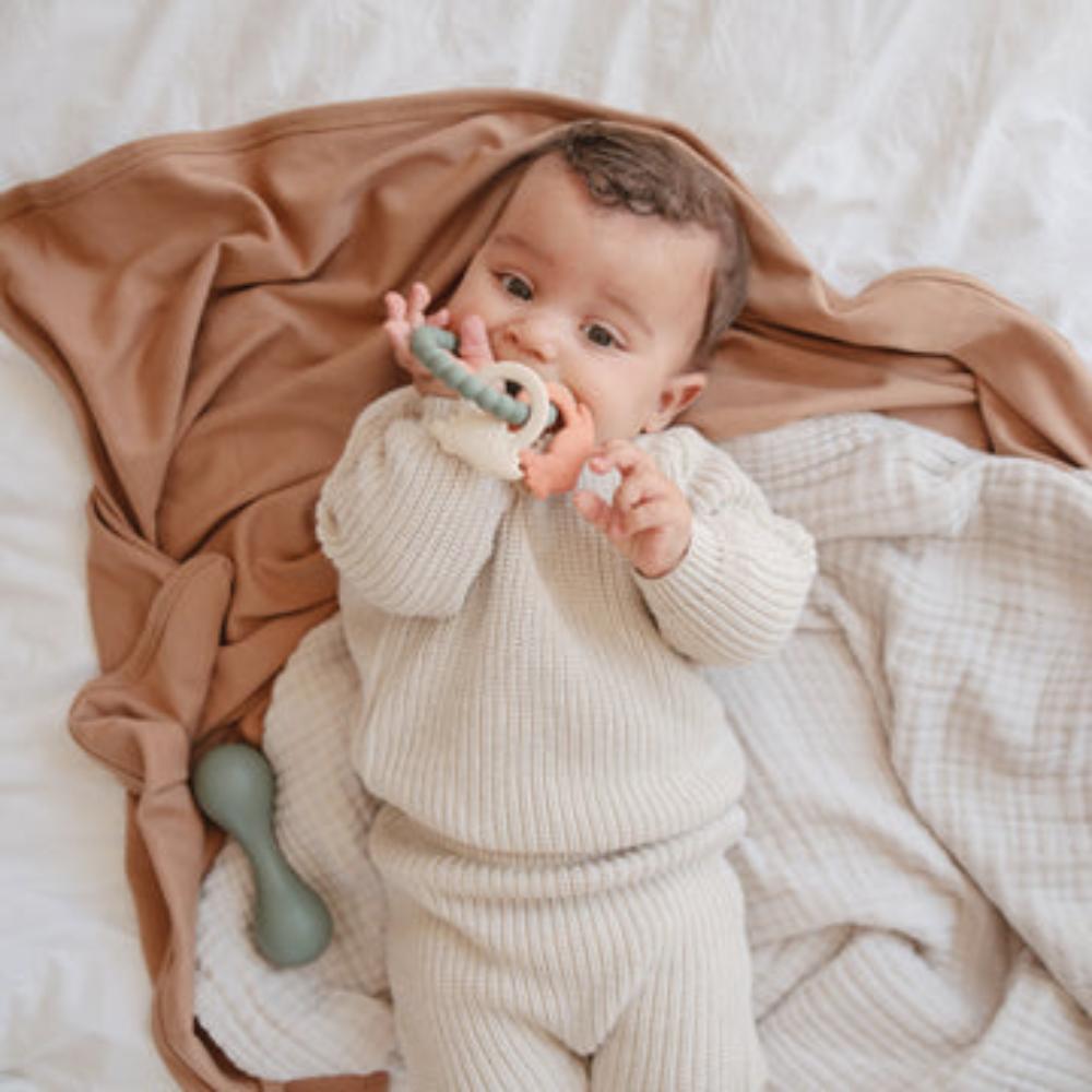 Mushie - Teething Ring - Space