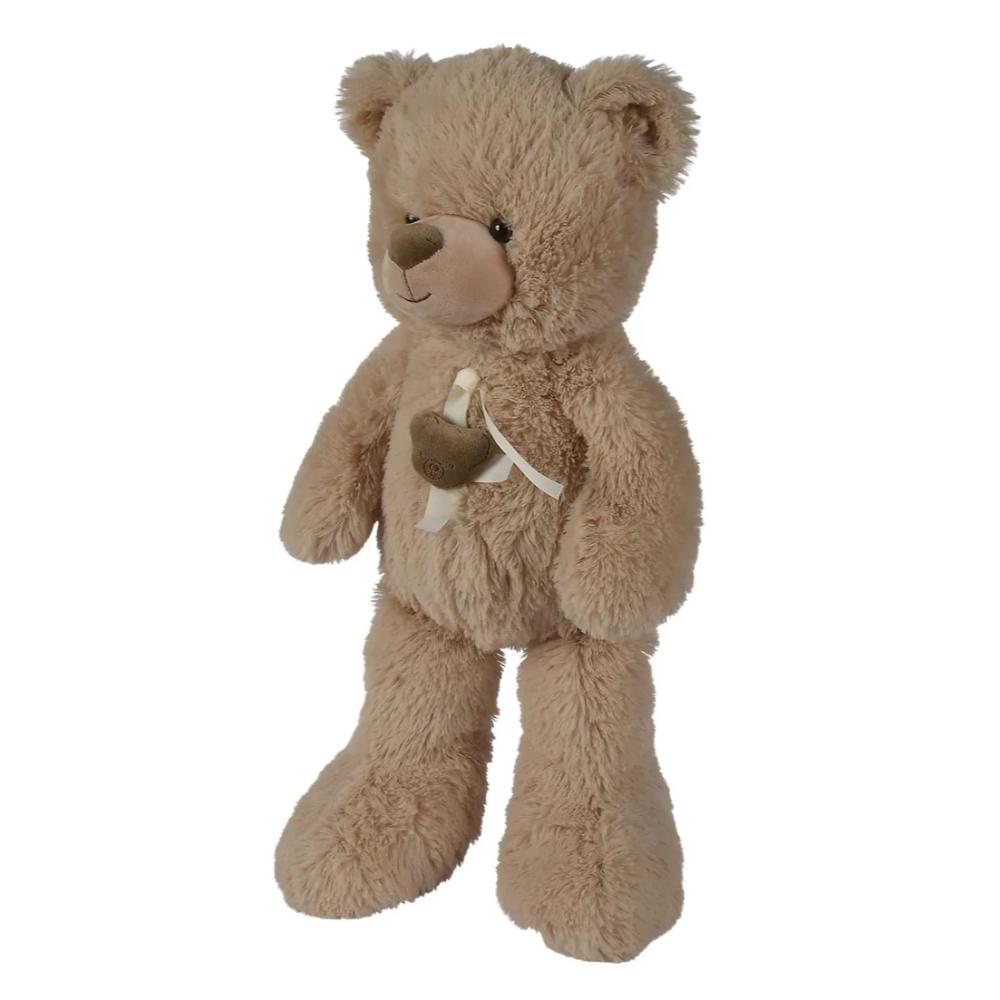 Nicotoy - Bear With Ribbon Head Plush Toy - Beige - 55cm