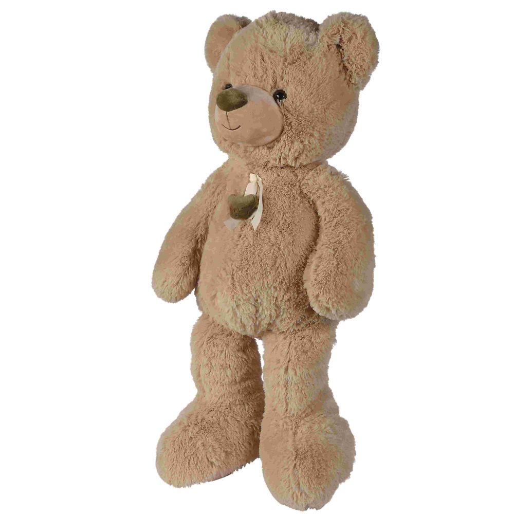 Nicotoy - Plush Bear Beige Ribbon Head Bear 85cm