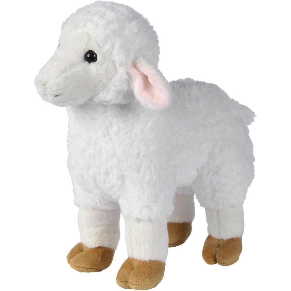 Nicotoy Sheep Plush Cuddly Toy, 30 cm Height, White