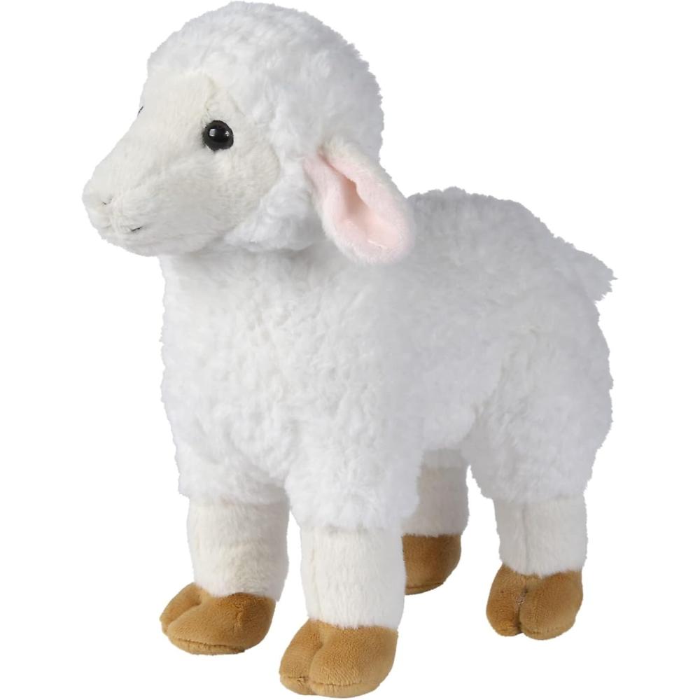 Nicotoy Sheep Plush Cuddly Toy, 30 cm Height, White