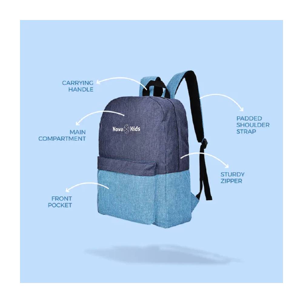 Nova Kids - 17Inch/18L School Bag - Blue