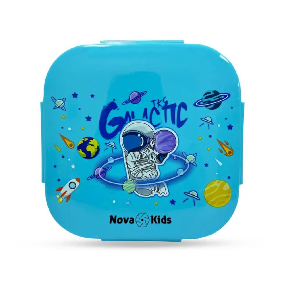 Nova Kids - Square 1000ml Bento Lunch Box - Astronaut Blue