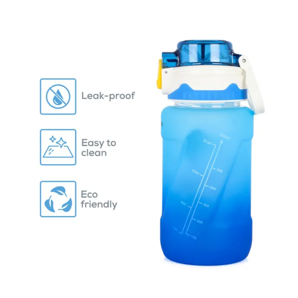 Nova Kids - Water Bottle 550ml with Straw - Blue