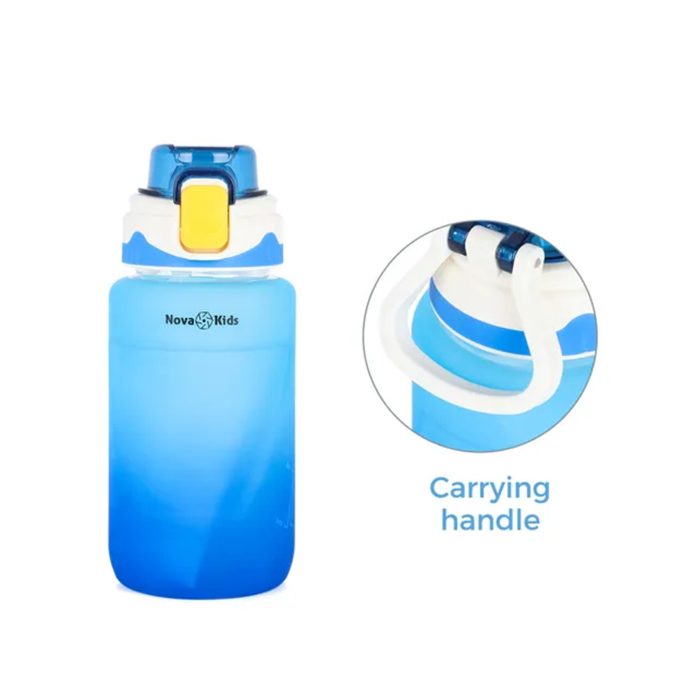 Nova Kids - Water Bottle 550ml with Straw - Blue