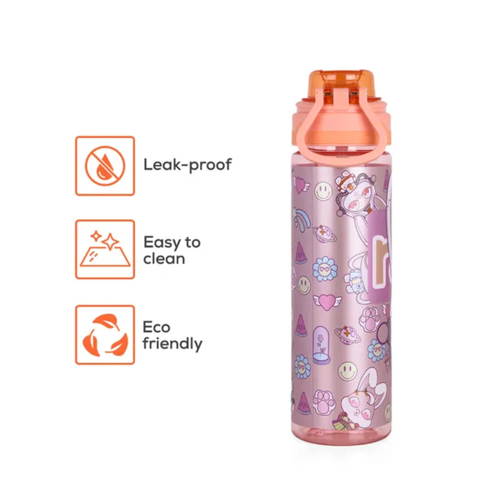 Nova Kids - Water Bottle 700ml with Straw- Orange