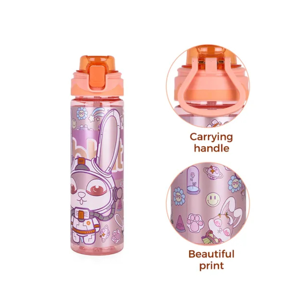 Nova Kids - Water Bottle 700ml with Straw- Orange