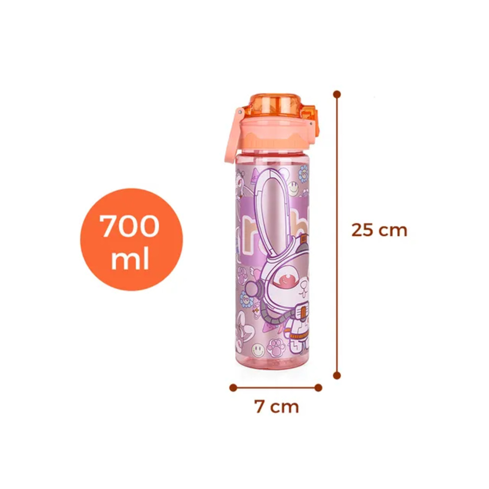 Nova Kids - Water Bottle 700ml with Straw- Orange