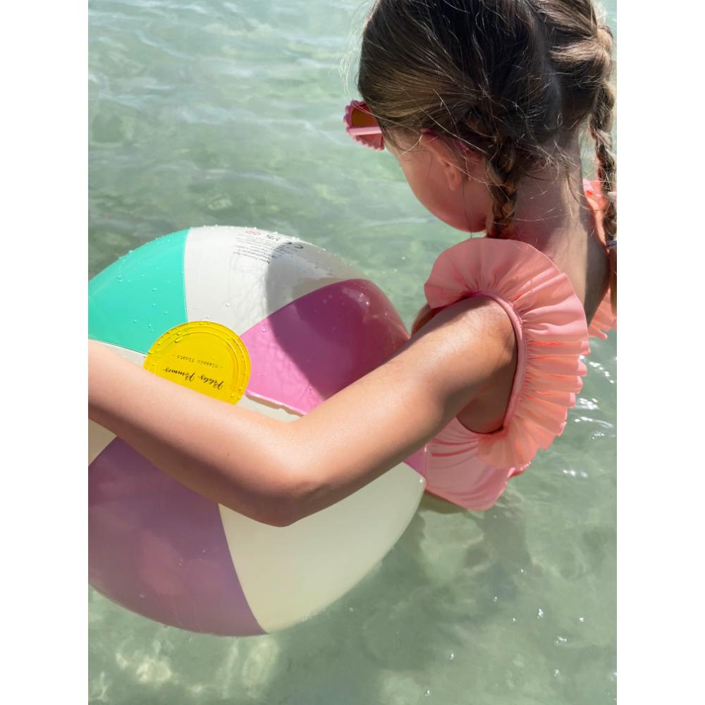 Petites Pommes - 45cm Otto Beach Ball - Menthe/violet/bubble