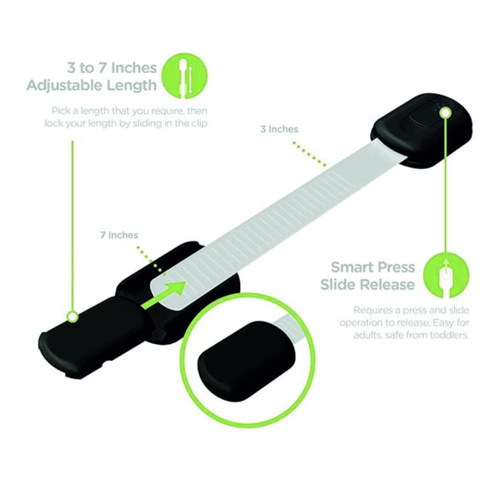 Pikkaboo - BabyGuard Ultimate Safety Lock - Transparent (4pcs)