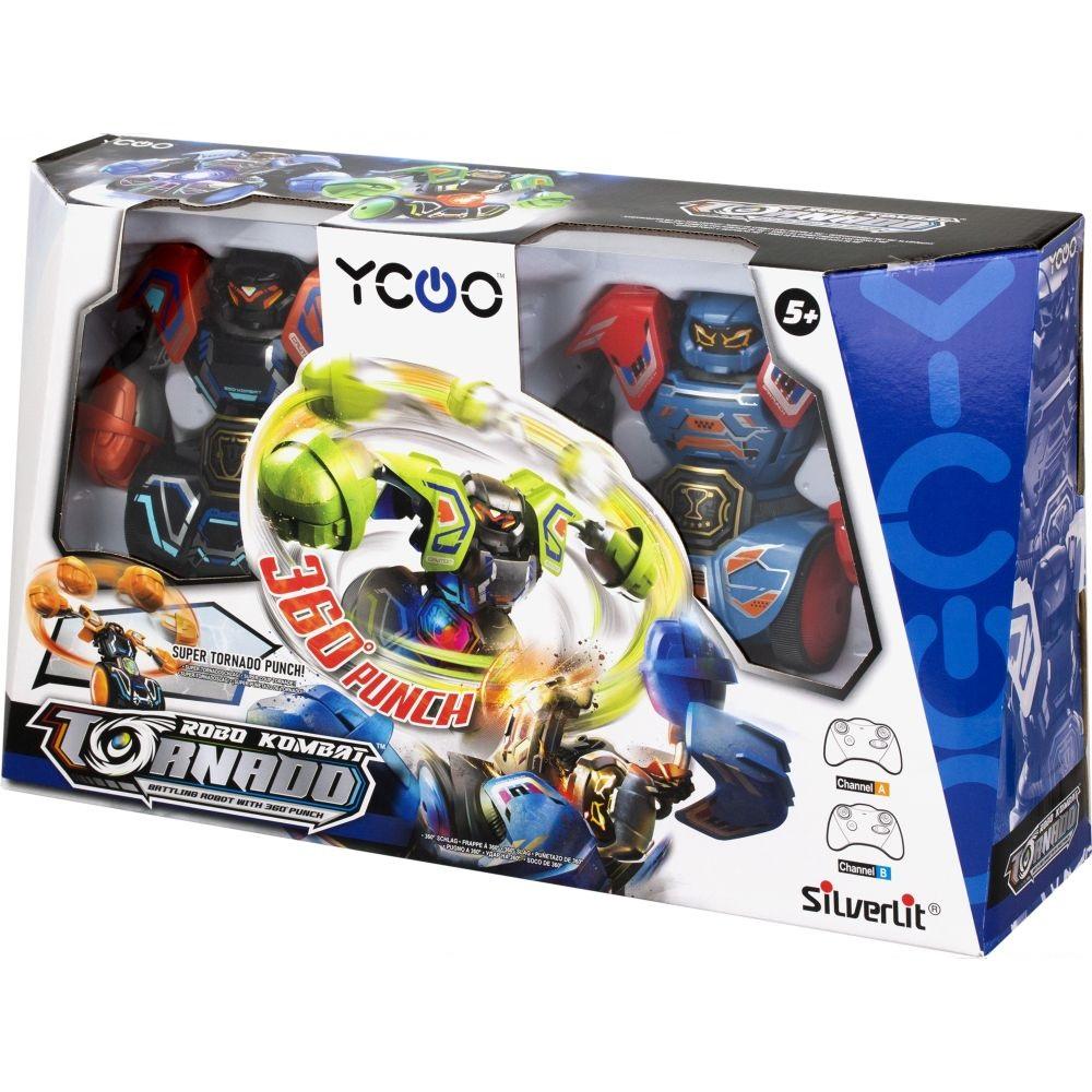 Silverlit - Robo Kombat Spin Battle Pack B Red and Blue - Ages 5+ Years