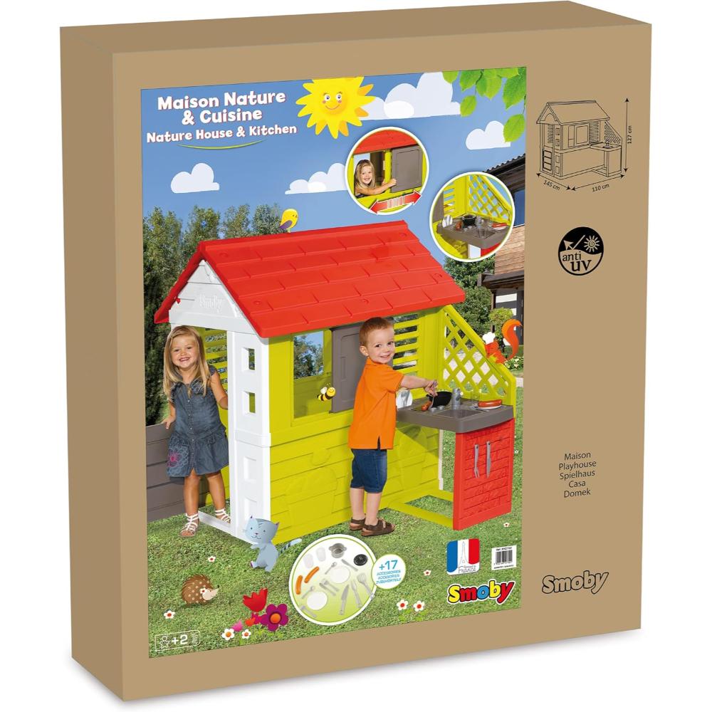 Smoby - Nature Playhouse & Kitchen for children - Ages 3+ Years
