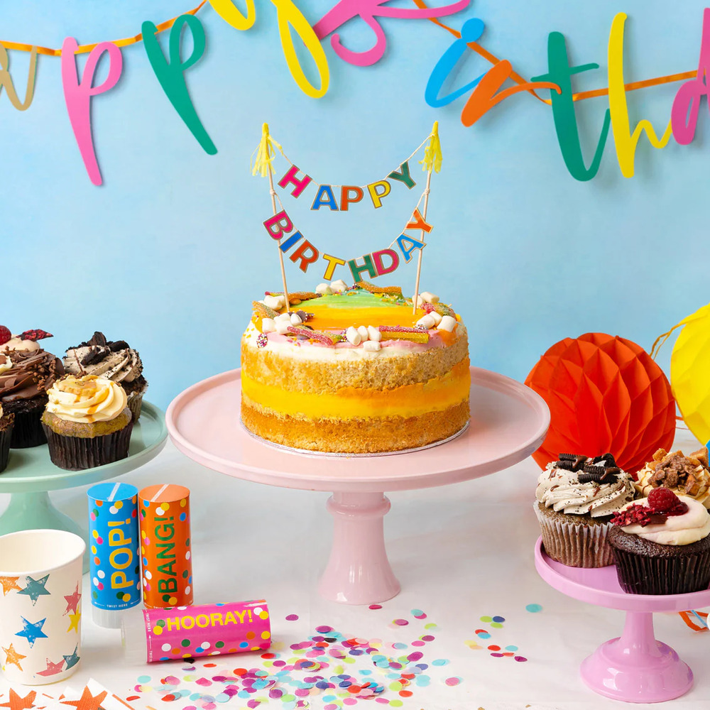 Talking Tables - Birthday Brights Cake Topper - 18Cm - 1Pcs - Fsc
