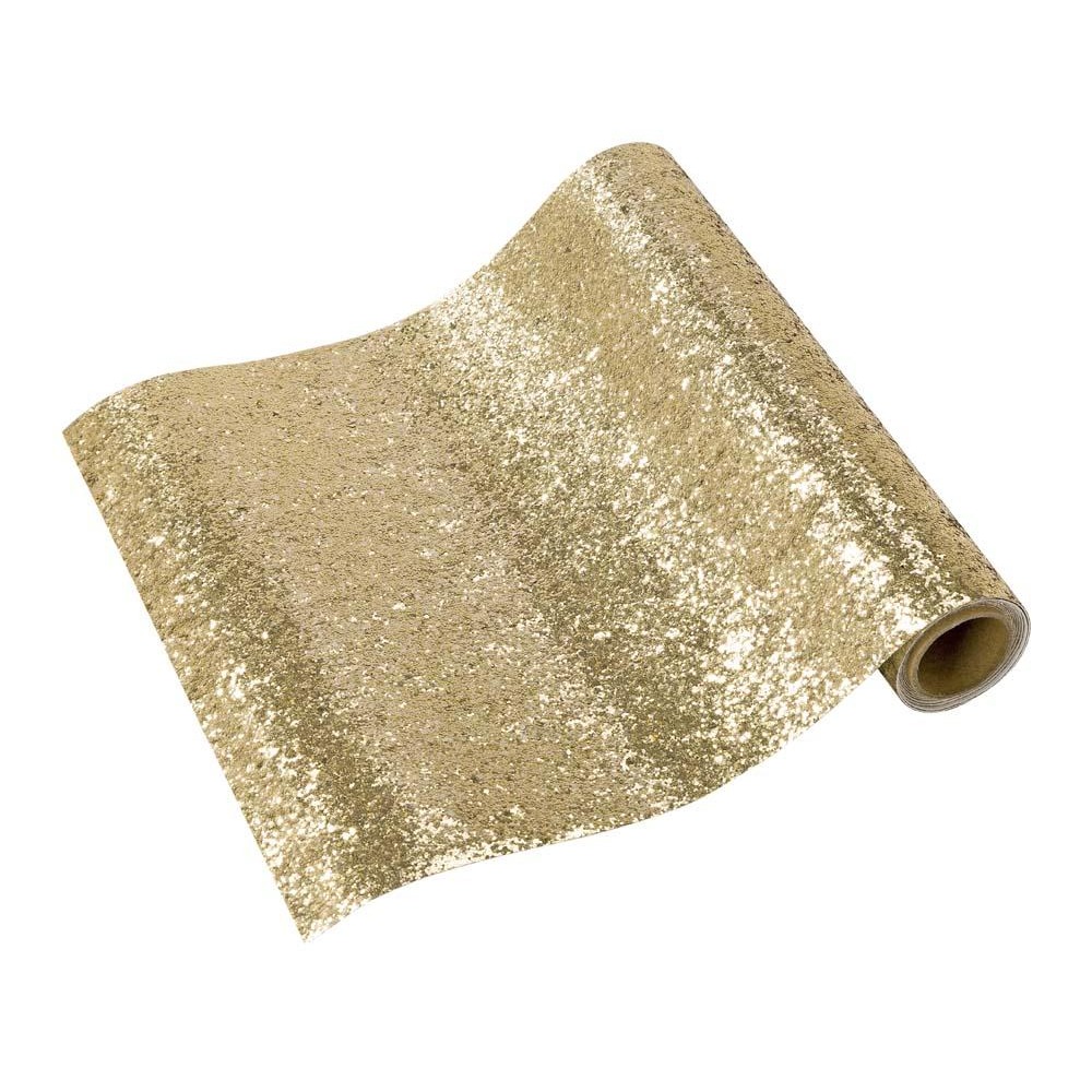 Talking Tables - Luxe Gold Pu Glitter Table Runner - 3M