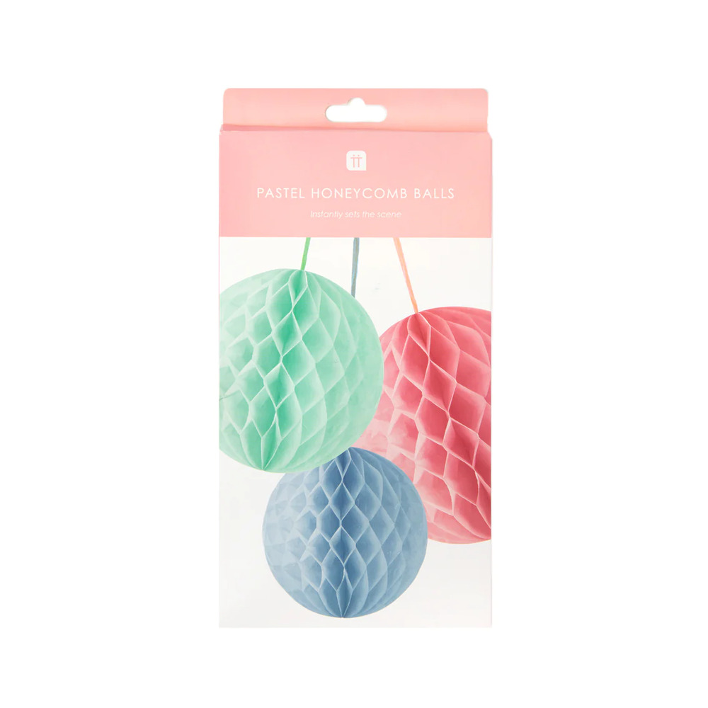 Talking Tables - Pastel Honeycombs - 3Pcs