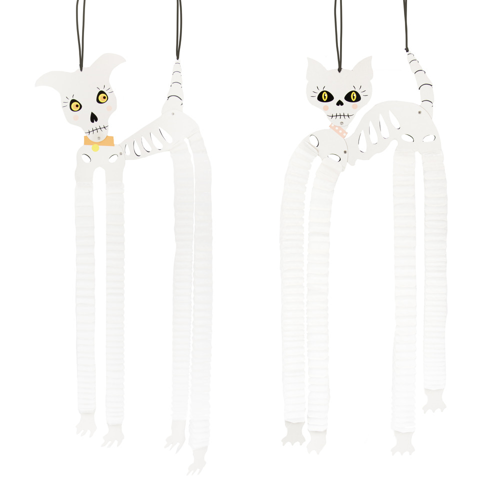 Talking Tables - Pumpkin Brights - Hanging honeycomb pet decorations - 2pk