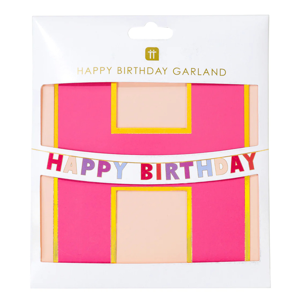 Talking Tables - Riotous Rose Happy Birthday Paper Galand - 3M