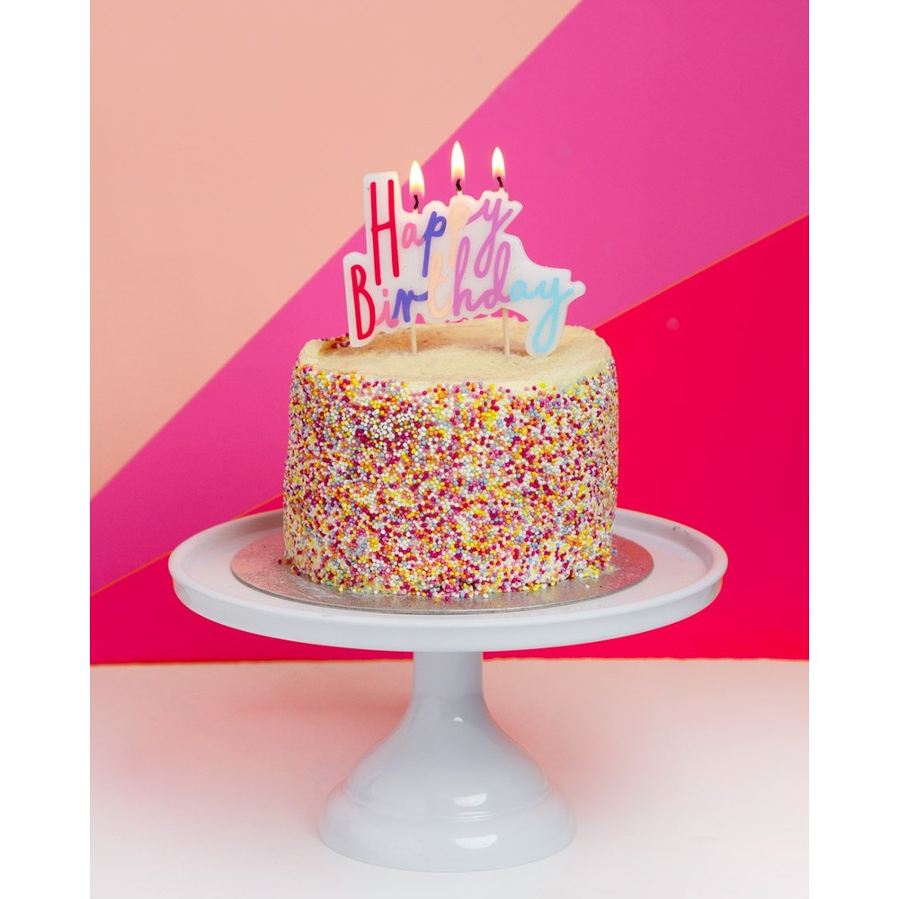Talking Tables - Rose - Happy Birthday Candle - Large