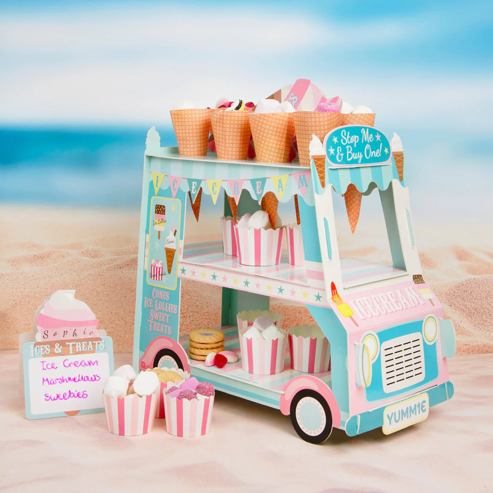 Talking Tables - Street Stall Ice Cream 3 Tier Treat Van Stand