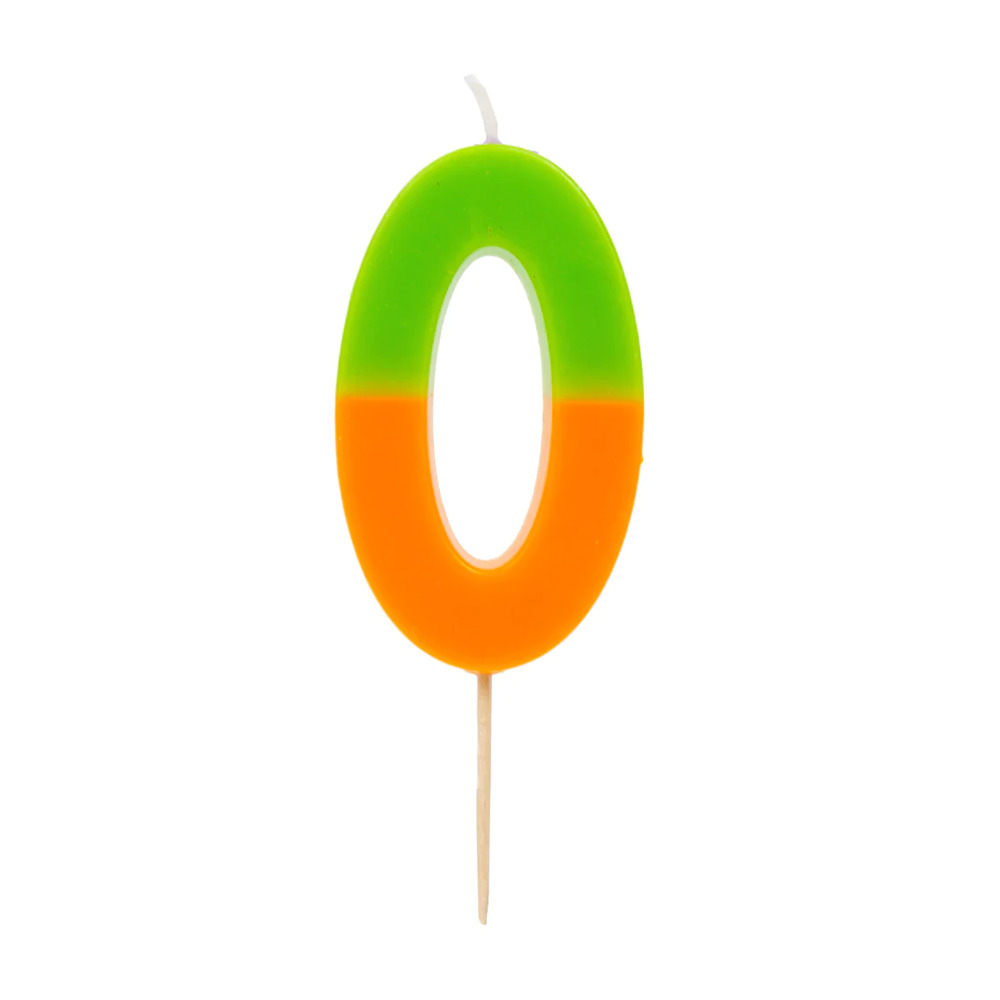 Talking Tables - We Heart Birthdays Orange Candle - 0