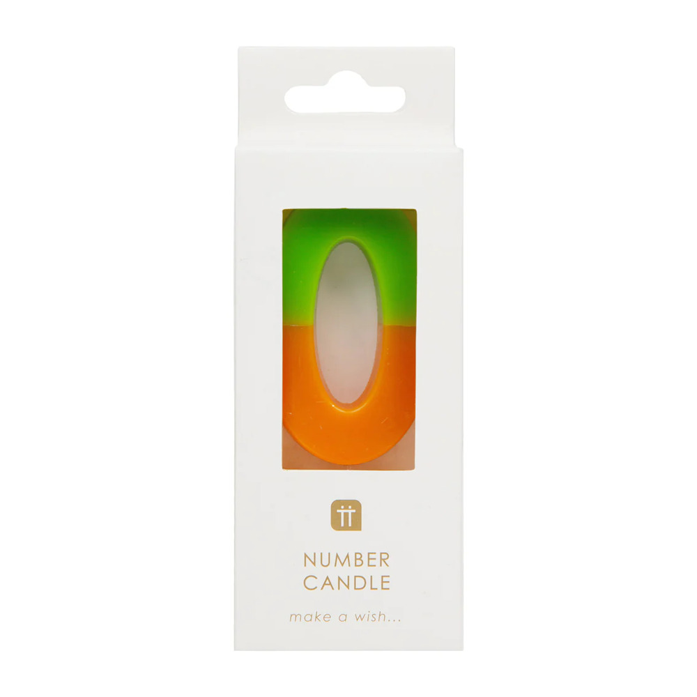 Talking Tables - We Heart Birthdays Orange Candle - 0