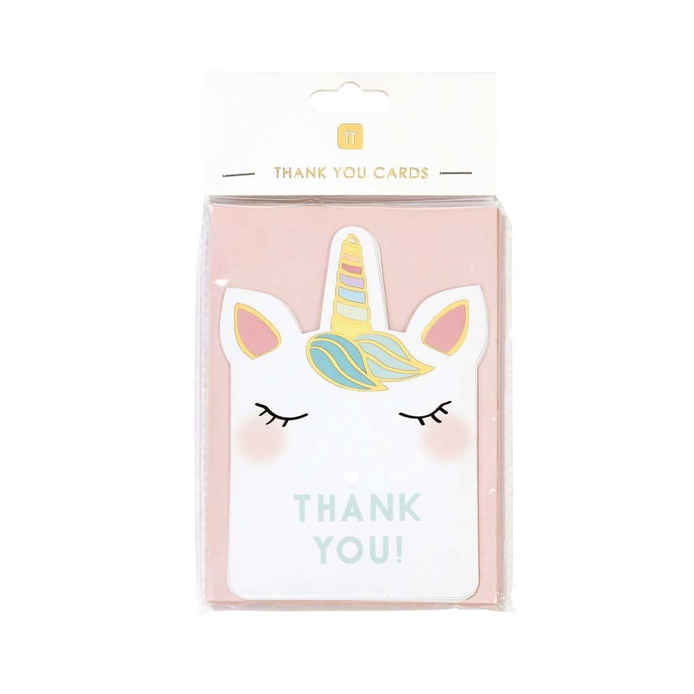 Talking Tables - We Heart Unicorn Thank You Cards - 8Pcs