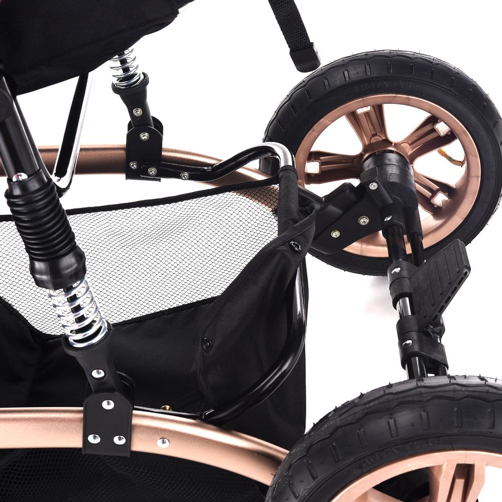 Teknum - 3-in-1 Pram Stroller and Car Seat - Grey