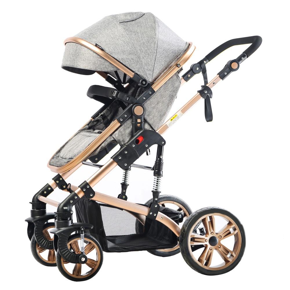 Teknum - 3-in-1 Pram Stroller and Car Seat - Grey