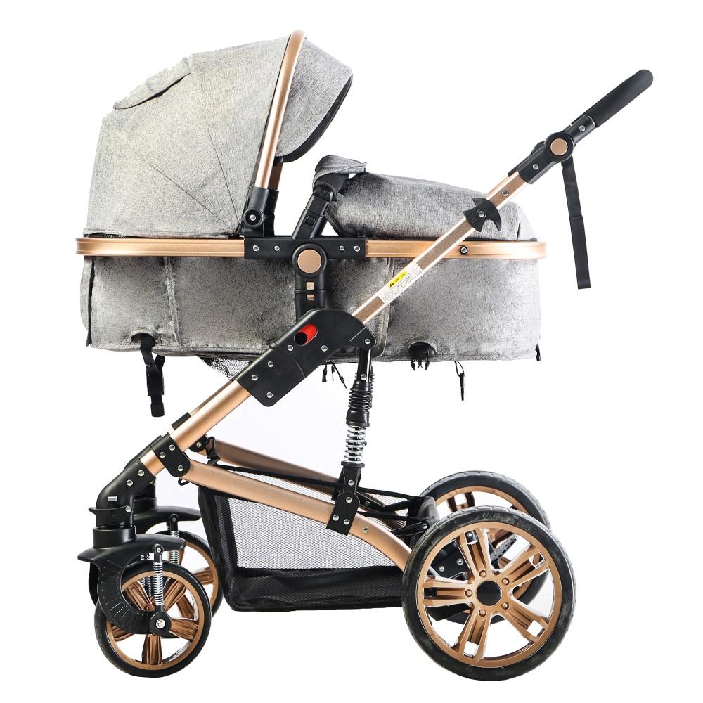 Teknum - 3-in-1 Pram Stroller and Car Seat - Grey