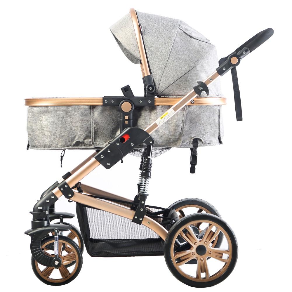 Teknum - 3-in-1 Pram Stroller and Car Seat - Grey