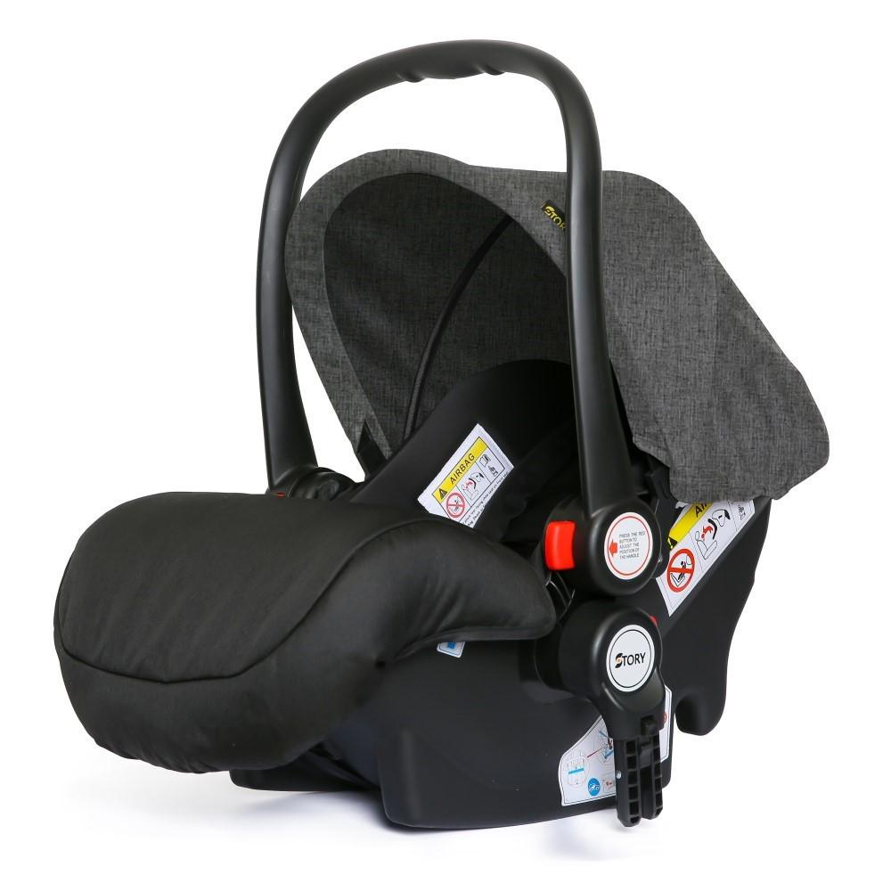 Teknum - 3-in-1 Pram Stroller and Car Seat - Grey