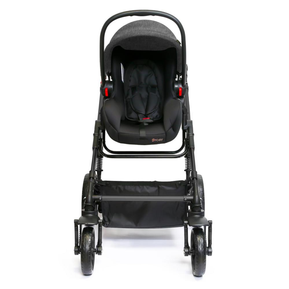 Teknum - 3-in-1 Pram Stroller and Car Seat - Grey