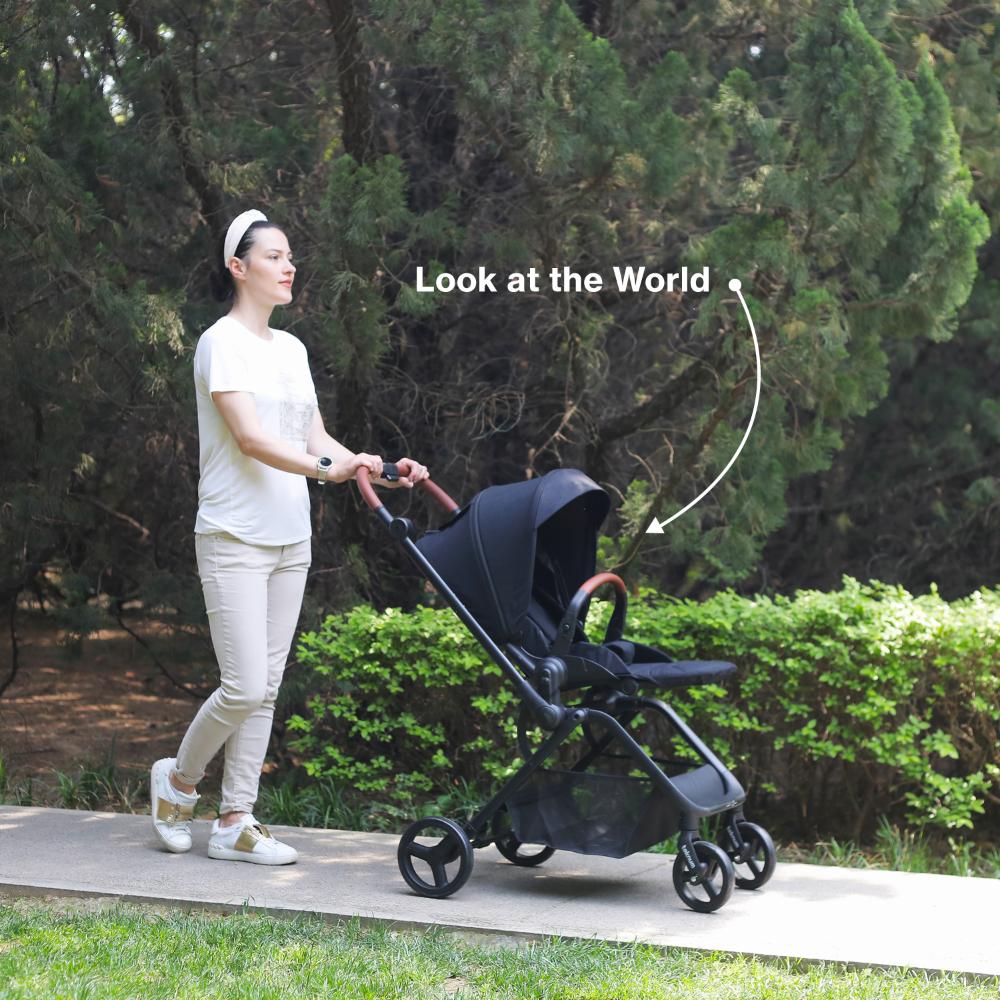 Teknum STROLL 1 Grey Travel System - Reversible Stroller & Compacto Baby Car Seat, Easy Fold, Multi-Recline, 0m+