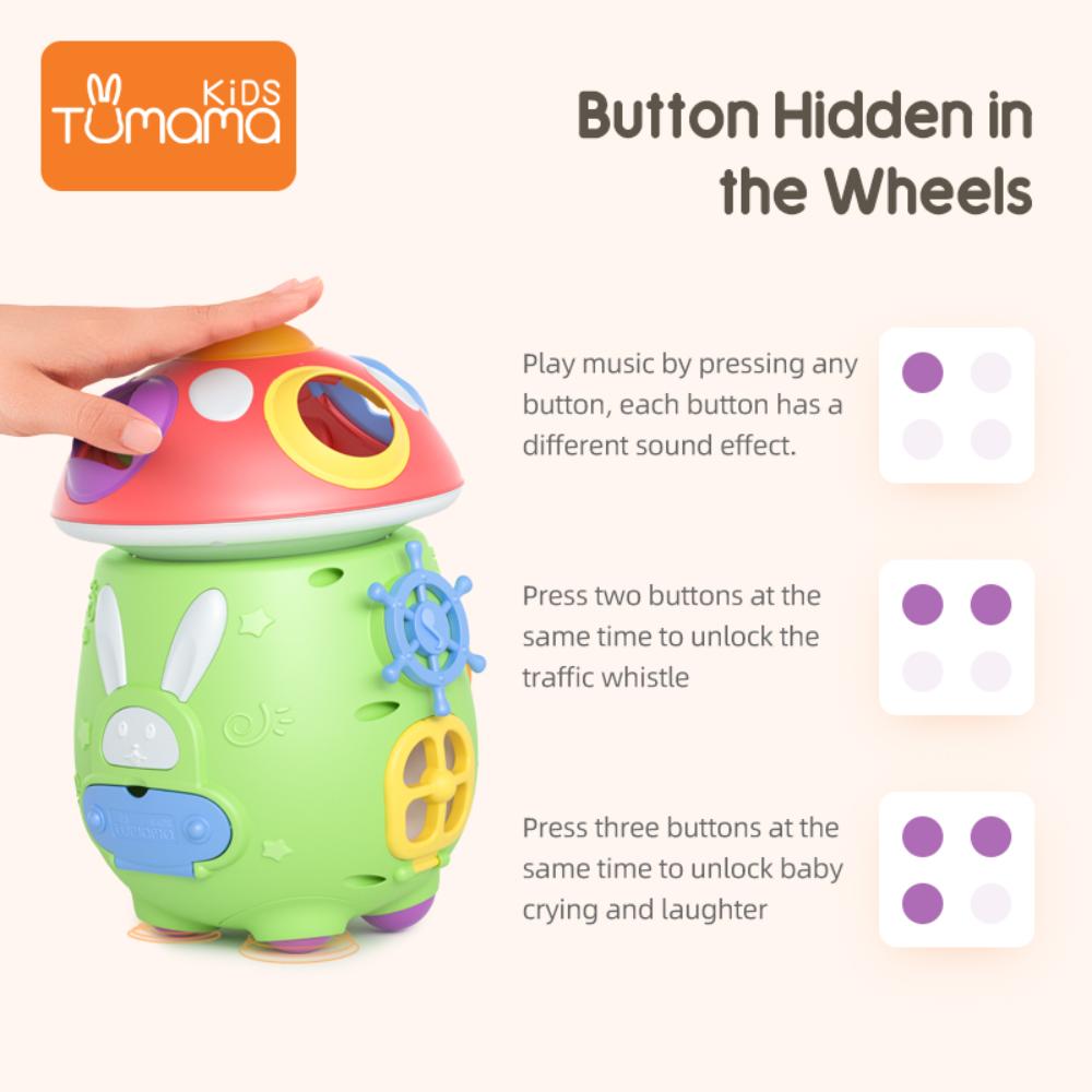 Tumama Kids - Musical Mushroom Shape Sorter