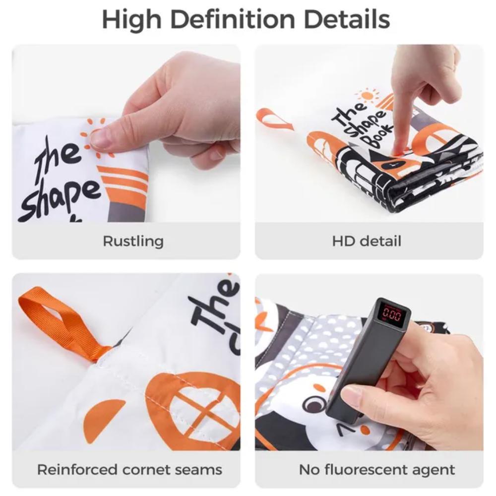 Tumama Kids - Shapes Cloth Book - Black & White