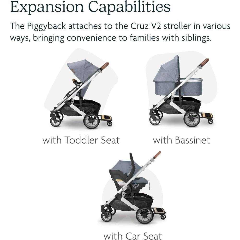 Uppababy - Piggyback for Cruz V2 - Black/Beige